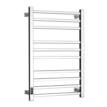 10-Bars electric Towel Warmer in stainless steel with timer